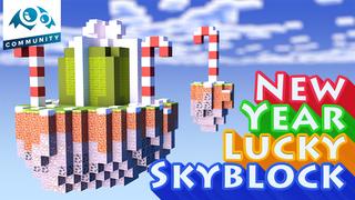 Thumbnail of the Minecraft Bedrock Marketplace product New Year Lucky Skyblock created by Monster Egg Studios.