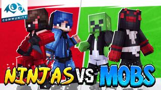 Thumbnail of the Minecraft Bedrock Marketplace product Ninjas vs Mobs created by Monster Egg Studios.