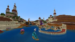 Screenshot of the Minecraft Bedrock Marketplace product Okaeus Bay created by Monster Egg Studios.