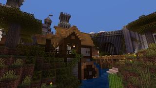 Screenshot of the Minecraft Bedrock Marketplace product Ridgedale created by Monster Egg Studios.