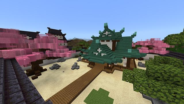Screenshot of the Minecraft Bedrock Marketplace product Samurai Sanctuary created by Monster Egg Studios.