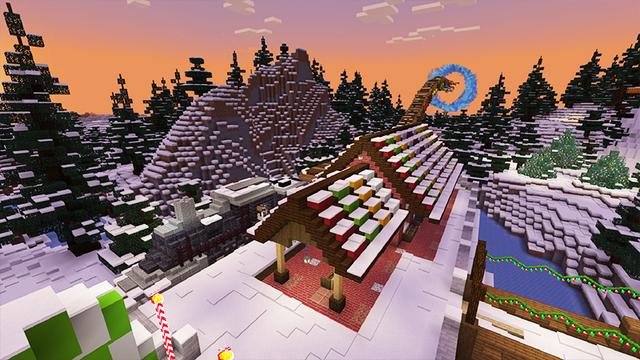 Screenshot of the Minecraft Bedrock Marketplace product Save the Holidays! created by Monster Egg Studios.
