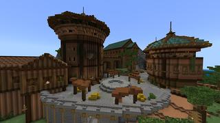 Screenshot of the Minecraft Bedrock Marketplace product Seaport created by Monster Egg Studios.