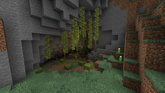Screenshot of the Minecraft Bedrock Marketplace product Secret Cave Base created by Monster Egg Studios.
