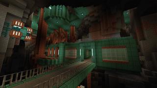 Screenshot of the Minecraft Bedrock Marketplace product Secret Cave Base created by Monster Egg Studios.