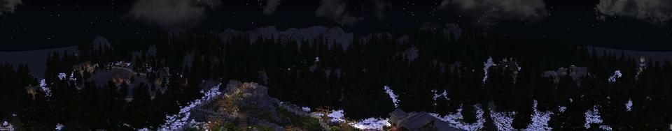 Panorama of the Minecraft Bedrock Marketplace product Shiver Mist Exiled created by Monster Egg Studios.