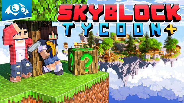 Thumbnail of the Minecraft Bedrock Marketplace product Skyblock Tycoon+ created by Monster Egg Studios.