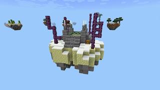Screenshot of the Minecraft Bedrock Marketplace product Snowy Skyblock created by Monster Egg Studios.