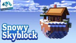 Thumbnail of the Minecraft Bedrock Marketplace product Snowy Skyblock created by Monster Egg Studios.
