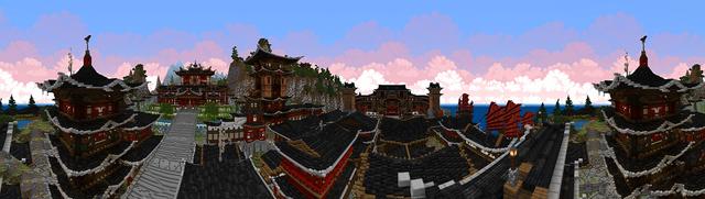 Panorama of the Minecraft Bedrock Marketplace product Way of the Ninja created by Monster Egg Studios.