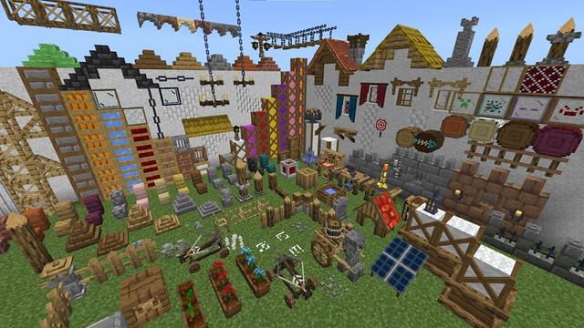Screenshot of the Minecraft Bedrock Marketplace product More Custom Blocks Add-On created by MrAniman2.
