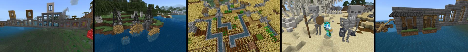 Panorama of the Minecraft Bedrock Marketplace product Multi Block Structures created by MrAniman2.