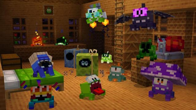 Screenshot of the Minecraft Bedrock Marketplace product Cut the Rope created by Mush Co.