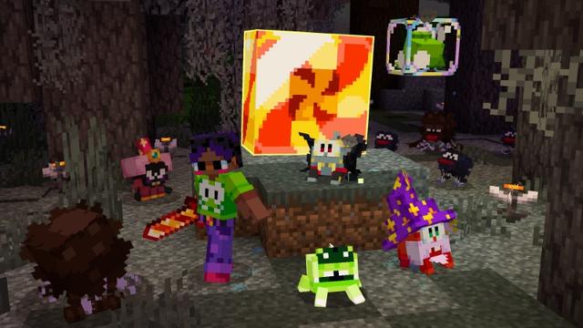 Screenshot of the Minecraft Bedrock Marketplace product Cut the Rope created by Mush Co.