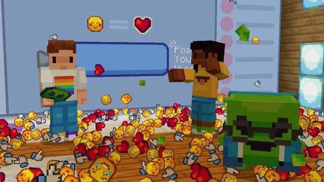 Screenshot of the Minecraft Bedrock Marketplace product Emoji Pets created by Mush Co.