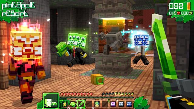 Screenshot of the Minecraft Bedrock Marketplace product One Slime Block Adventure created by Mush Co.