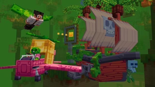 Screenshot of the Minecraft Bedrock Marketplace product One Slime Block Adventure created by Mush Co.
