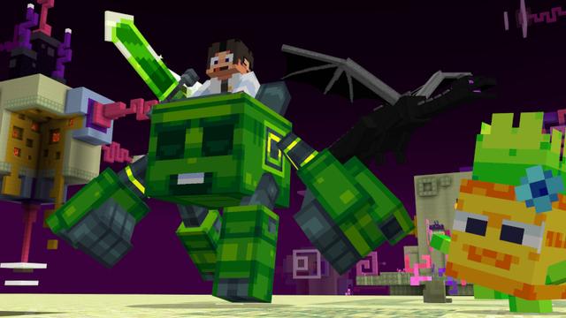 Screenshot of the Minecraft Bedrock Marketplace product One Slime Block Adventure created by Mush Co.
