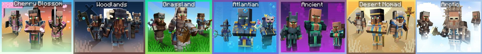 Panorama of the Minecraft Bedrock Marketplace product Civilizations Add-On created by Mythicus.