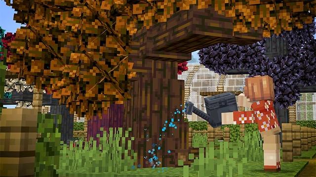 Screenshot of the Minecraft Bedrock Marketplace product CUSTOM TREES created by Mythicus.