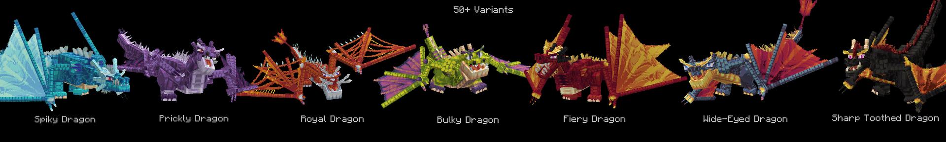 Panorama of the Minecraft Bedrock Marketplace product DRAGONS created by Mythicus.