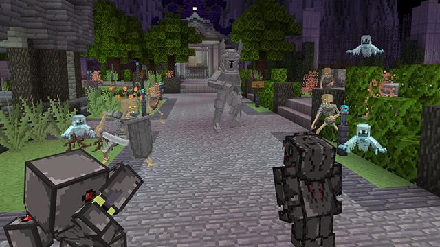Screenshot of the Minecraft Bedrock Marketplace product Haunted Mansion Battle created by Mythicus.