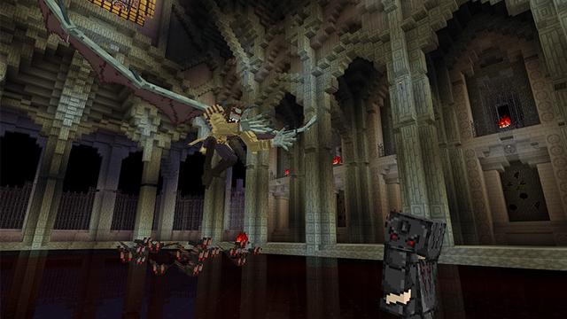 Screenshot of the Minecraft Bedrock Marketplace product Haunted Mansion Battle created by Mythicus.