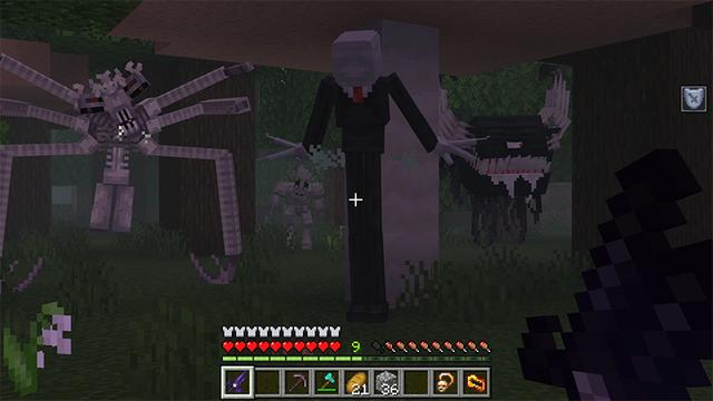 Screenshot of the Minecraft Bedrock Marketplace product HORROR SURVIVAL Add-On created by Mythicus.