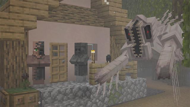 Screenshot of the Minecraft Bedrock Marketplace product HORROR SURVIVAL Add-On created by Mythicus.