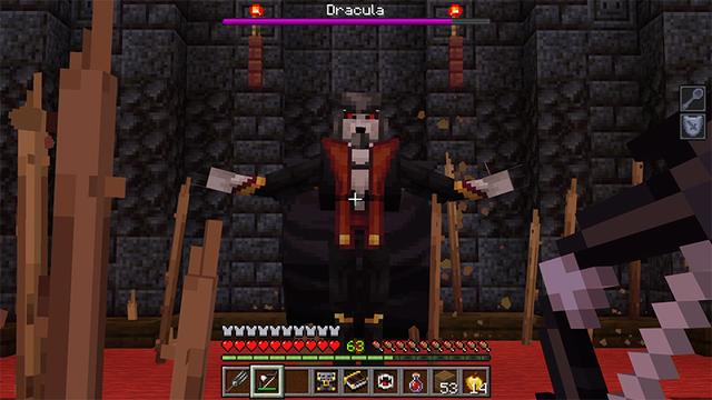 Screenshot of the Minecraft Bedrock Marketplace product HORROR SURVIVAL Add-On created by Mythicus.