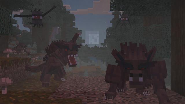 Screenshot of the Minecraft Bedrock Marketplace product HORROR SURVIVAL Add-On created by Mythicus.