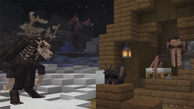 Screenshot of the Minecraft Bedrock Marketplace product HORROR SURVIVAL Add-On created by Mythicus.