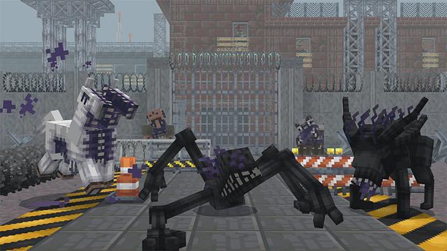 Screenshot of the Minecraft Bedrock Marketplace product PARASITE OUTBREAK Add-On created by Mythicus.