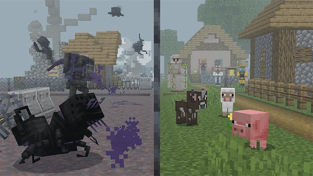 Screenshot of the Minecraft Bedrock Marketplace product PARASITE OUTBREAK Add-On created by Mythicus.