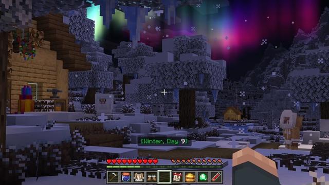 Screenshot of the Minecraft Bedrock Marketplace product Realistic Seasons Add-On created by Mythicus.