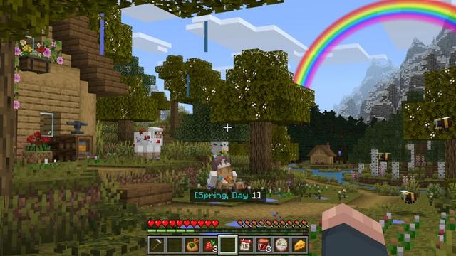 Screenshot of the Minecraft Bedrock Marketplace product Realistic Seasons Add-On created by Mythicus.