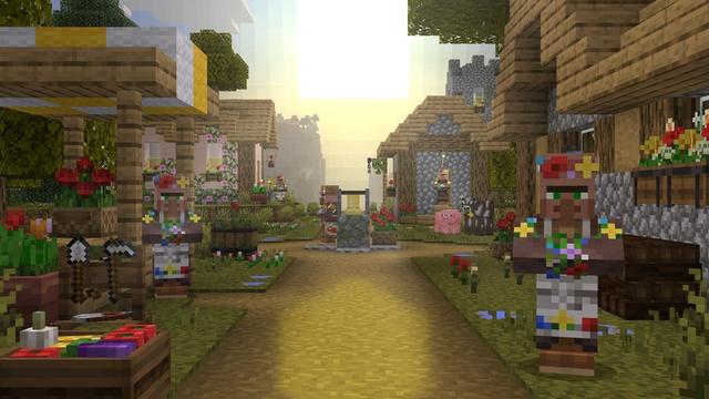 Screenshot of the Minecraft Bedrock Marketplace product Seasonal Biomes Add-On created by Mythicus.