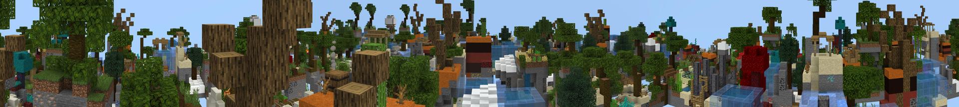 Panorama of the Minecraft Bedrock Marketplace product SKYBLOCK+ created by Mythicus.