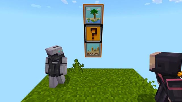 Screenshot of the Minecraft Bedrock Marketplace product SKYBLOCK+ created by Mythicus.