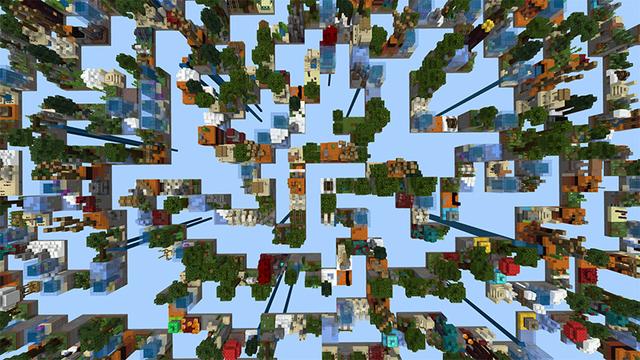 Screenshot of the Minecraft Bedrock Marketplace product SKYBLOCK+ created by Mythicus.