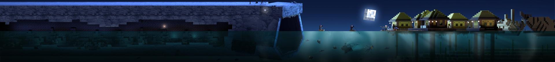 Panorama of the Minecraft Bedrock Marketplace product The Bloop Add-On created by Mythicus.