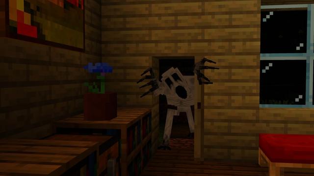 Screenshot of the Minecraft Bedrock Marketplace product The One Who Watches Add-On created by Mythicus.