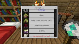 Screenshot of the Minecraft Bedrock Marketplace product Warpstones Add-On created by Mythicus.