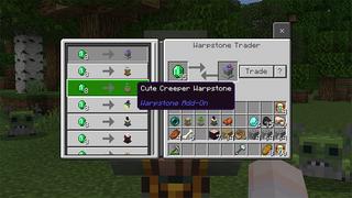 Screenshot of the Minecraft Bedrock Marketplace product Warpstones Add-On created by Mythicus.