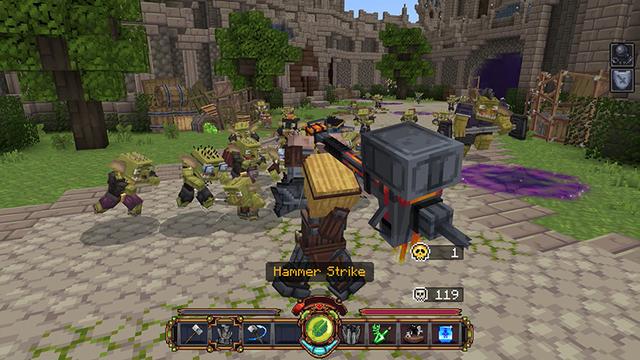 Screenshot of the Minecraft Bedrock Marketplace product Weapons Mashup created by Mythicus.