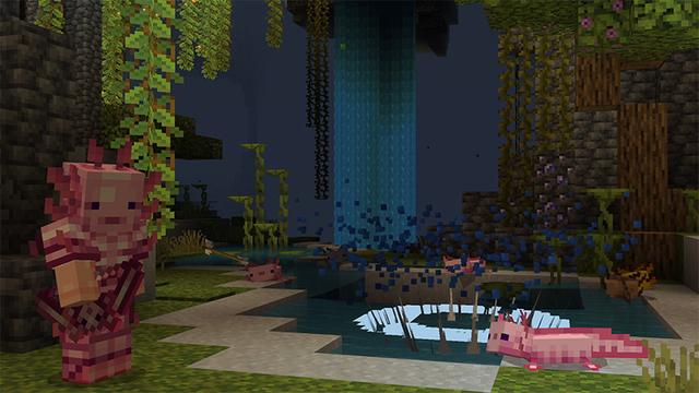 Screenshot of the Minecraft Bedrock Marketplace product Weapons + Tools Add-On created by Mythicus.