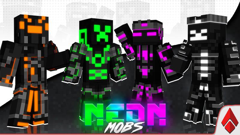 Neon Mobs by Netherfly | CHUNK - Minecraft Bedrock Marketplace Explorer