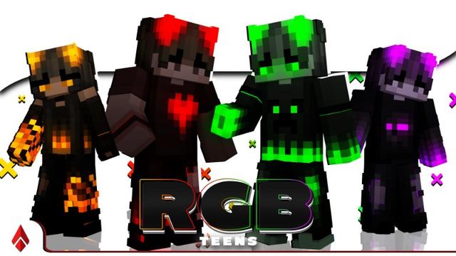 Thumbnail of the Minecraft Bedrock Marketplace product Neon Teens created by Netherfly.