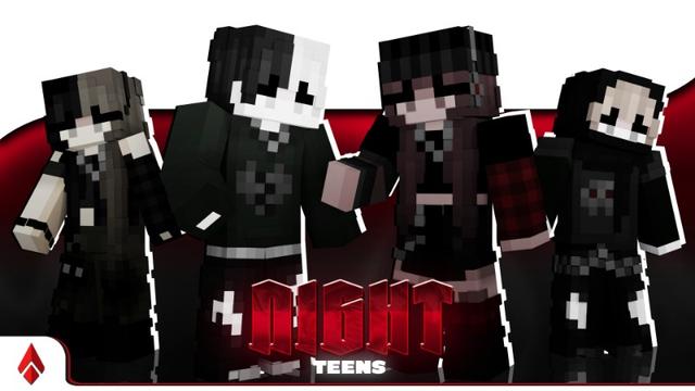Thumbnail of the Minecraft Bedrock Marketplace product Night Teens created by Netherfly.