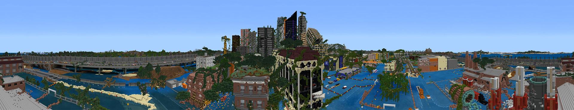 Panorama of the Minecraft Bedrock Marketplace product 2088 created by Netherpixel.